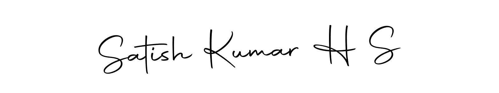 Autography-DOLnW is a professional signature style that is perfect for those who want to add a touch of class to their signature. It is also a great choice for those who want to make their signature more unique. Get Satish Kumar H S name to fancy signature for free. Satish Kumar H S signature style 10 images and pictures png