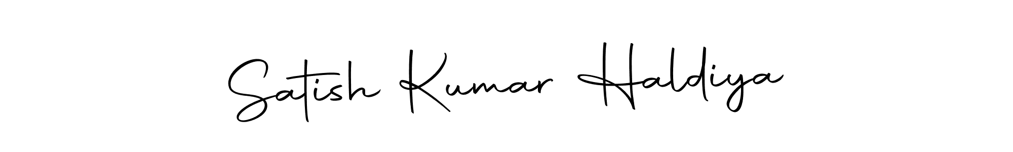 Also we have Satish Kumar Haldiya name is the best signature style. Create professional handwritten signature collection using Autography-DOLnW autograph style. Satish Kumar Haldiya signature style 10 images and pictures png