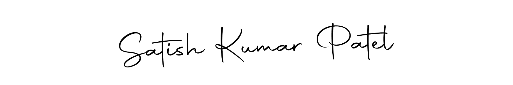 How to make Satish Kumar Patel name signature. Use Autography-DOLnW style for creating short signs online. This is the latest handwritten sign. Satish Kumar Patel signature style 10 images and pictures png