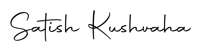 Designed for modern professionals: Satish Kushvaha name signature crafted with Autography-DOLnW script. Ready for digital PDF workflows. Satish Kushvaha signature style 10 images and pictures png