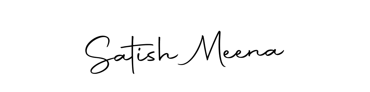 Make a beautiful signature design for name Satish Meena. With this signature (Autography-DOLnW) style, you can create a handwritten signature for free. Satish Meena signature style 10 images and pictures png