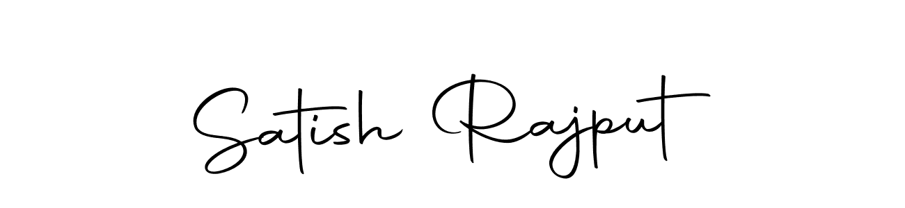 How to make Satish Rajput name signature. Use Autography-DOLnW style for creating short signs online. This is the latest handwritten sign. Satish Rajput signature style 10 images and pictures png