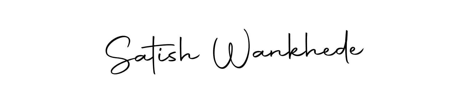 You should practise on your own different ways (Autography-DOLnW) to write your name (Satish Wankhede) in signature. don't let someone else do it for you. Satish Wankhede signature style 10 images and pictures png