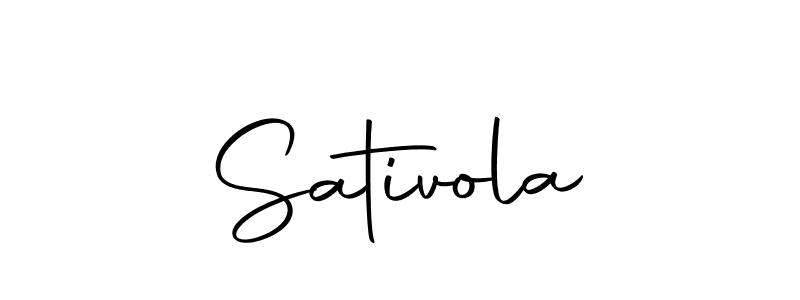 Use a signature maker to create a handwritten signature online. With this signature software, you can design (Autography-DOLnW) your own signature for name Sativola. Sativola signature style 10 images and pictures png