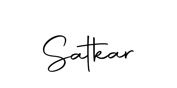 Use a signature maker to create a handwritten signature online. With this signature software, you can design (Autography-DOLnW) your own signature for name Satkar. Satkar signature style 10 images and pictures png