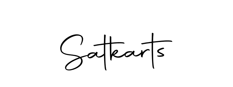 Create a beautiful signature design for name Satkarts. With this signature (Autography-DOLnW) fonts, you can make a handwritten signature for free. Satkarts signature style 10 images and pictures png