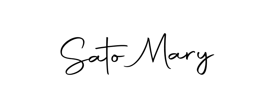 Use a signature maker to create a handwritten signature online. With this signature software, you can design (Autography-DOLnW) your own signature for name Sato Mary. Sato Mary signature style 10 images and pictures png
