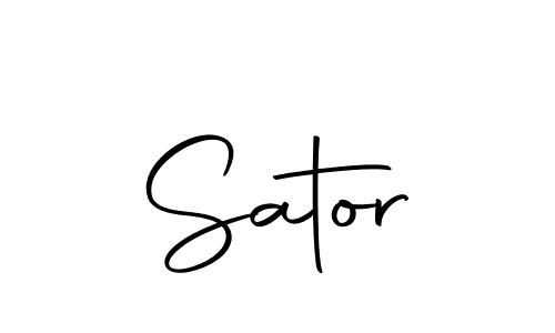 Design your own signature with our free online signature maker. With this signature software, you can create a handwritten (Autography-DOLnW) signature for name Sator. Sator signature style 10 images and pictures png