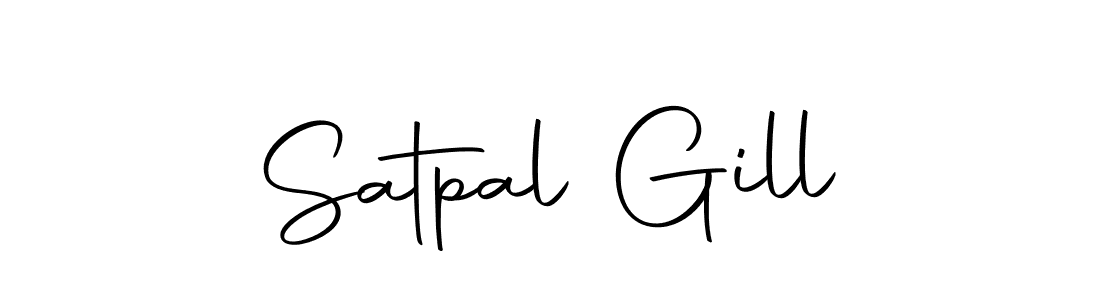 Design your own signature with our free online signature maker. With this signature software, you can create a handwritten (Autography-DOLnW) signature for name Satpal Gill. Satpal Gill signature style 10 images and pictures png