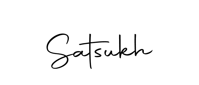 Make a beautiful signature design for name Satsukh. Use this online signature maker to create a handwritten signature for free. Satsukh signature style 10 images and pictures png