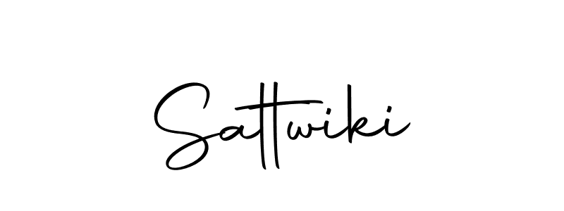 Use a signature maker to create a handwritten signature online. With this signature software, you can design (Autography-DOLnW) your own signature for name Sattwiki. Sattwiki signature style 10 images and pictures png