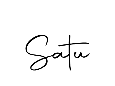 Create a beautiful signature design for name Satu. With this signature (Autography-DOLnW) fonts, you can make a handwritten signature for free. Satu signature style 10 images and pictures png