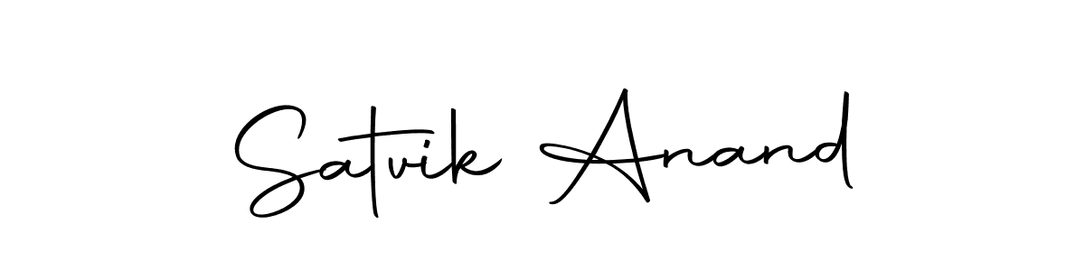 Use a signature maker to create a handwritten signature online. With this signature software, you can design (Autography-DOLnW) your own signature for name Satvik Anand. Satvik Anand signature style 10 images and pictures png