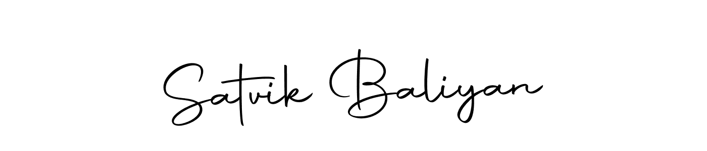 How to make Satvik Baliyan signature? Autography-DOLnW is a professional autograph style. Create handwritten signature for Satvik Baliyan name. Satvik Baliyan signature style 10 images and pictures png