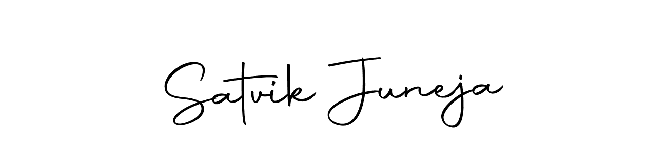 The best way (Autography-DOLnW) to make a short signature is to pick only two or three words in your name. The name Satvik Juneja include a total of six letters. For converting this name. Satvik Juneja signature style 10 images and pictures png