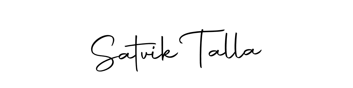 Make a beautiful signature design for name Satvik Talla. Use this online signature maker to create a handwritten signature for free. Satvik Talla signature style 10 images and pictures png