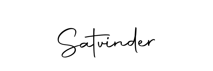 Design your own signature with our free online signature maker. With this signature software, you can create a handwritten (Autography-DOLnW) signature for name Satvinder. Satvinder signature style 10 images and pictures png