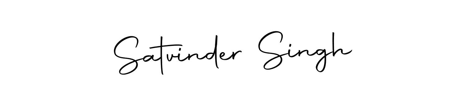 Make a beautiful signature design for name Satvinder Singh. With this signature (Autography-DOLnW) style, you can create a handwritten signature for free. Satvinder Singh signature style 10 images and pictures png