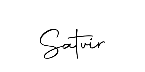 Create a beautiful signature design for name Satvir. With this signature (Autography-DOLnW) fonts, you can make a handwritten signature for free. Satvir signature style 10 images and pictures png