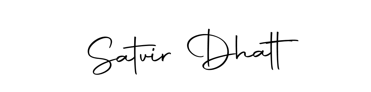 How to make Satvir Dhatt signature? Autography-DOLnW is a professional autograph style. Create handwritten signature for Satvir Dhatt name. Satvir Dhatt signature style 10 images and pictures png
