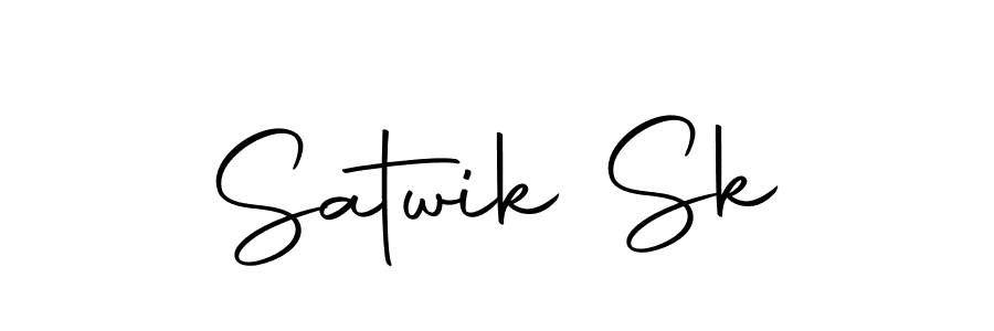 Use a signature maker to create a handwritten signature online. With this signature software, you can design (Autography-DOLnW) your own signature for name Satwik Sk. Satwik Sk signature style 10 images and pictures png