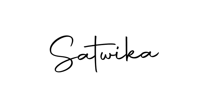 You should practise on your own different ways (Autography-DOLnW) to write your name (Satwika) in signature. don't let someone else do it for you. Satwika signature style 10 images and pictures png