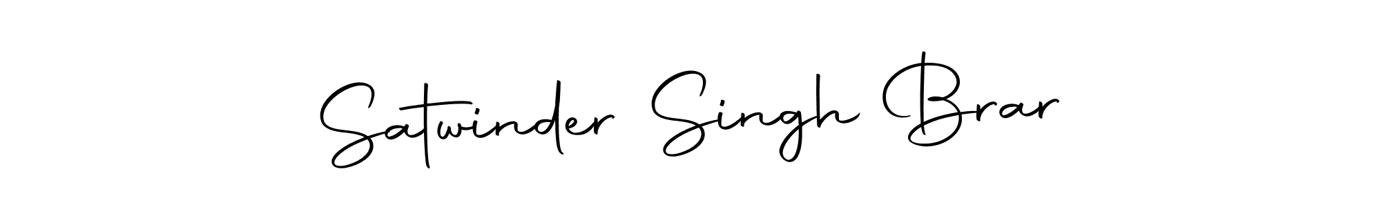 Create a beautiful signature design for name Satwinder Singh Brar. With this signature (Autography-DOLnW) fonts, you can make a handwritten signature for free. Satwinder Singh Brar signature style 10 images and pictures png