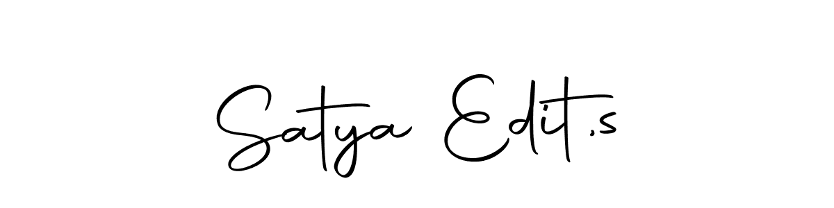 Create a beautiful signature design for name Satya Edit,s. With this signature (Autography-DOLnW) fonts, you can make a handwritten signature for free. Satya Edit,s signature style 10 images and pictures png