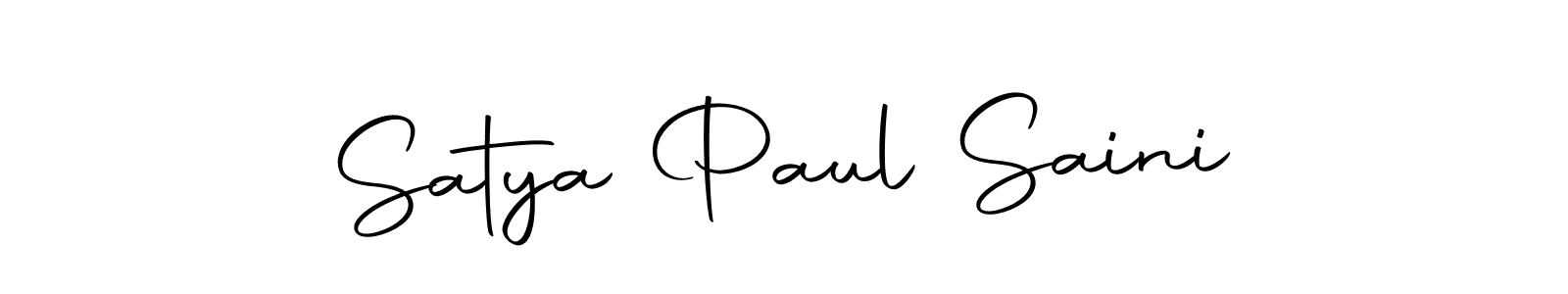 How to make Satya Paul Saini name signature. Use Autography-DOLnW style for creating short signs online. This is the latest handwritten sign. Satya Paul Saini signature style 10 images and pictures png