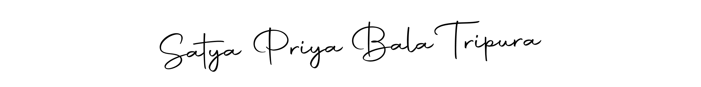 How to make Satya Priya Bala Tripura name signature. Use Autography-DOLnW style for creating short signs online. This is the latest handwritten sign. Satya Priya Bala Tripura signature style 10 images and pictures png