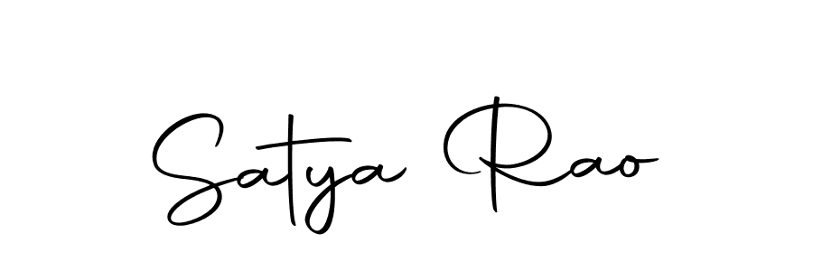 How to make Satya Rao name signature. Use Autography-DOLnW style for creating short signs online. This is the latest handwritten sign. Satya Rao signature style 10 images and pictures png