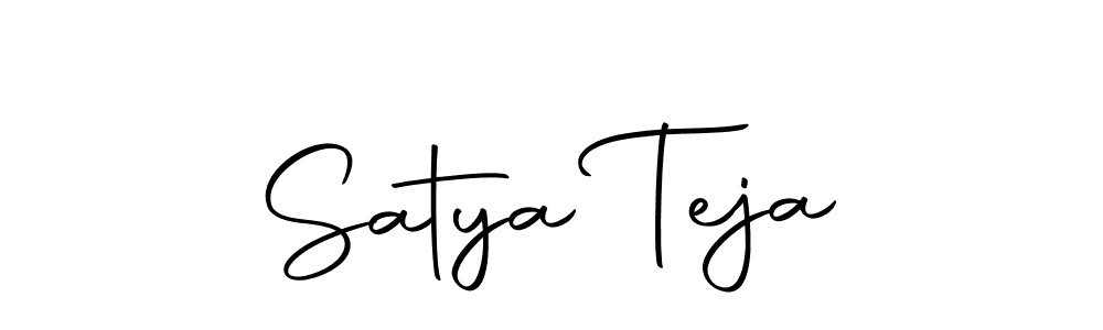 Design your own signature with our free online signature maker. With this signature software, you can create a handwritten (Autography-DOLnW) signature for name Satya Teja. Satya Teja signature style 10 images and pictures png