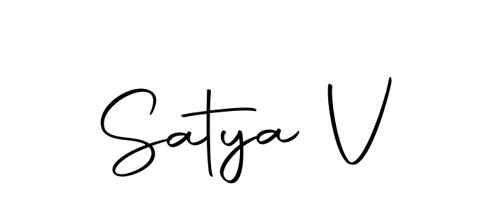 The best way (Autography-DOLnW) to make a short signature is to pick only two or three words in your name. The name Satya V include a total of six letters. For converting this name. Satya V signature style 10 images and pictures png