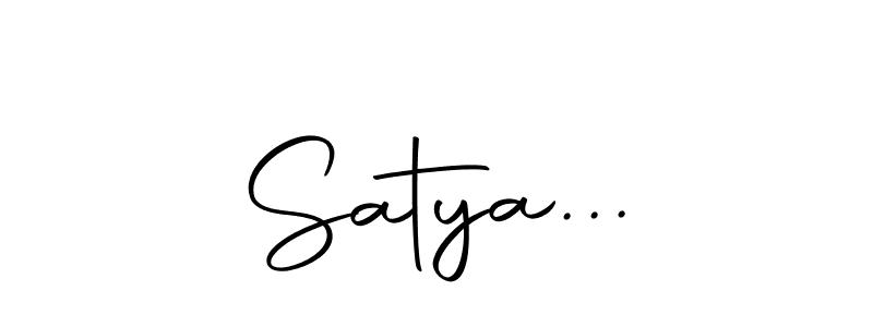 Make a beautiful signature design for name Satya.... Use this online signature maker to create a handwritten signature for free. Satya... signature style 10 images and pictures png
