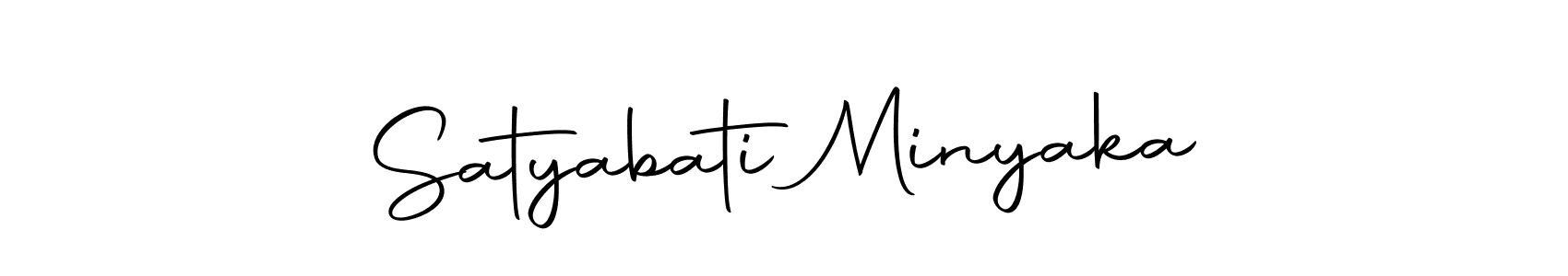 Use a signature maker to create a handwritten signature online. With this signature software, you can design (Autography-DOLnW) your own signature for name Satyabati Minyaka. Satyabati Minyaka signature style 10 images and pictures png