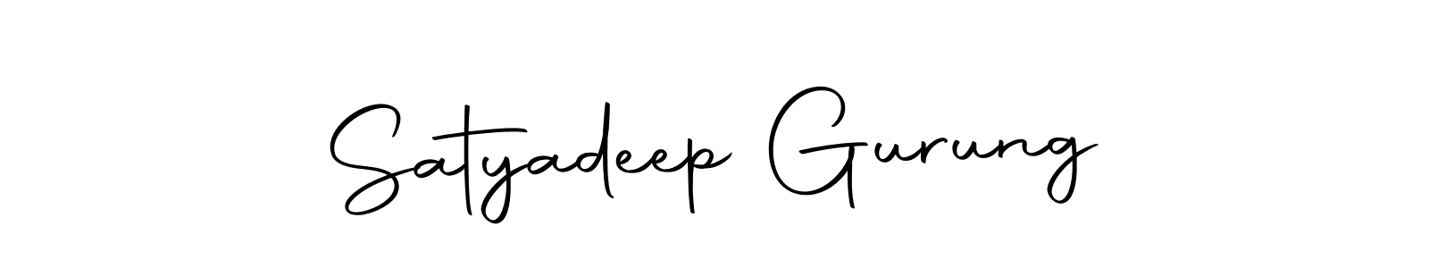Make a short Satyadeep Gurung signature style. Manage your documents anywhere anytime using Autography-DOLnW. Create and add eSignatures, submit forms, share and send files easily. Satyadeep Gurung signature style 10 images and pictures png