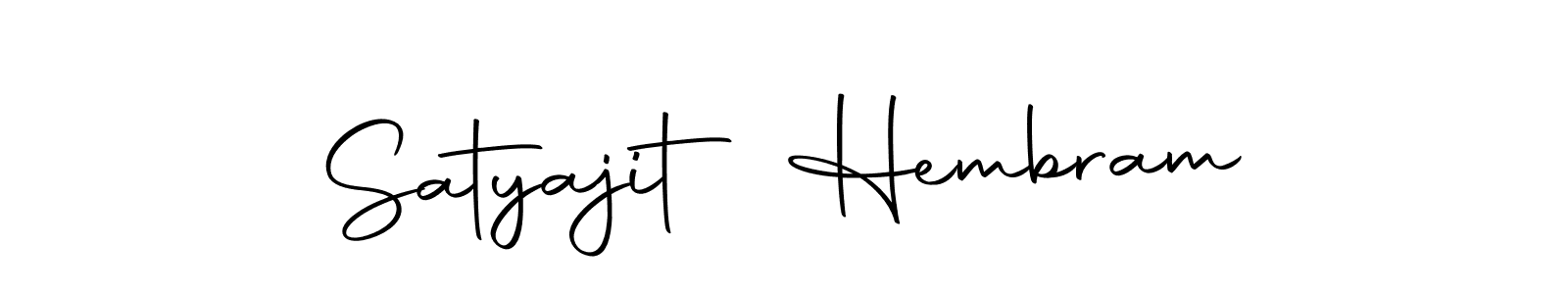 How to make Satyajit Hembram name signature. Use Autography-DOLnW style for creating short signs online. This is the latest handwritten sign. Satyajit Hembram signature style 10 images and pictures png