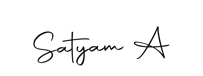 Create a beautiful signature design for name Satyam A. With this signature (Autography-DOLnW) fonts, you can make a handwritten signature for free. Satyam A signature style 10 images and pictures png