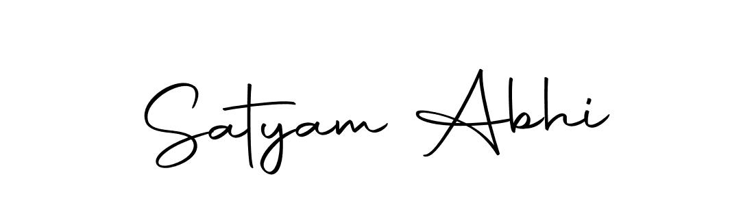 Similarly Autography-DOLnW is the best handwritten signature design. Signature creator online .You can use it as an online autograph creator for name Satyam Abhi. Satyam Abhi signature style 10 images and pictures png