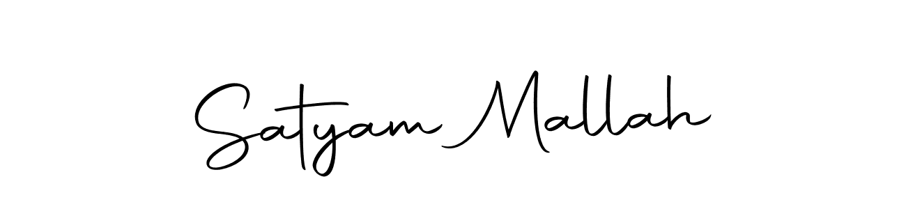 Make a beautiful signature design for name Satyam Mallah. With this signature (Autography-DOLnW) style, you can create a handwritten signature for free. Satyam Mallah signature style 10 images and pictures png