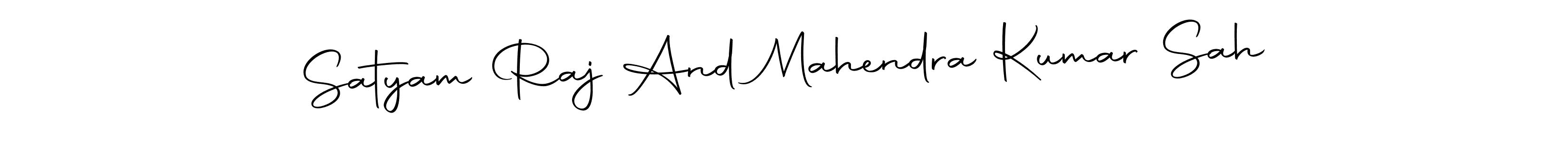 Use a signature maker to create a handwritten signature online. With this signature software, you can design (Autography-DOLnW) your own signature for name Satyam Raj And Mahendra Kumar Sah. Satyam Raj And Mahendra Kumar Sah signature style 10 images and pictures png