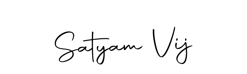 How to make Satyam Vij name signature. Use Autography-DOLnW style for creating short signs online. This is the latest handwritten sign. Satyam Vij signature style 10 images and pictures png