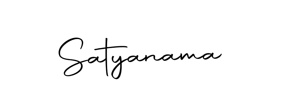 Design your own signature with our free online signature maker. With this signature software, you can create a handwritten (Autography-DOLnW) signature for name Satyanama. Satyanama signature style 10 images and pictures png