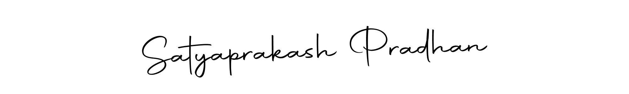 How to make Satyaprakash Pradhan name signature. Use Autography-DOLnW style for creating short signs online. This is the latest handwritten sign. Satyaprakash Pradhan signature style 10 images and pictures png