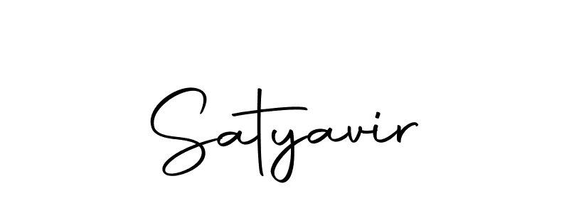 How to make Satyavir signature? Autography-DOLnW is a professional autograph style. Create handwritten signature for Satyavir name. Satyavir signature style 10 images and pictures png