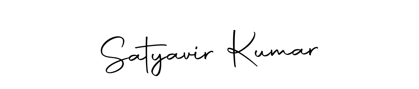 How to make Satyavir Kumar name signature. Use Autography-DOLnW style for creating short signs online. This is the latest handwritten sign. Satyavir Kumar signature style 10 images and pictures png