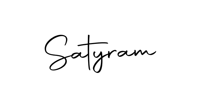 Use a signature maker to create a handwritten signature online. With this signature software, you can design (Autography-DOLnW) your own signature for name Satyram. Satyram signature style 10 images and pictures png