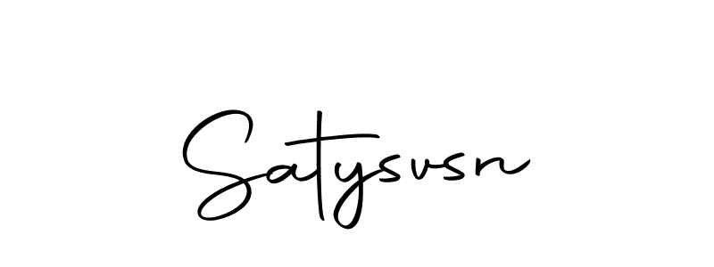 The best way (Autography-DOLnW) to make a short signature is to pick only two or three words in your name. The name Satysvsn include a total of six letters. For converting this name. Satysvsn signature style 10 images and pictures png