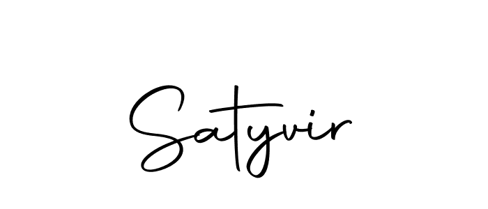Design your own signature with our free online signature maker. With this signature software, you can create a handwritten (Autography-DOLnW) signature for name Satyvir. Satyvir signature style 10 images and pictures png