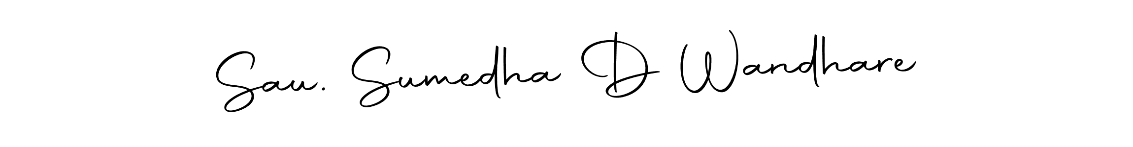 Make a beautiful signature design for name Sau. Sumedha D Wandhare. With this signature (Autography-DOLnW) style, you can create a handwritten signature for free. Sau. Sumedha D Wandhare signature style 10 images and pictures png